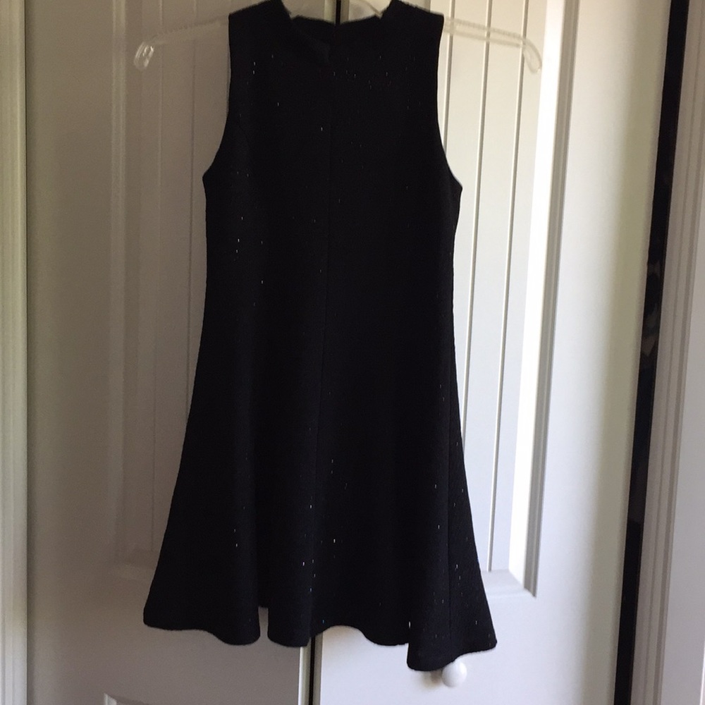 Glitter black girl’s skater dress